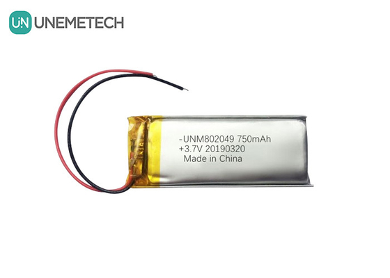 Thiết bị làm đẹp pin Lithium Polymer 3.7V 750mah 802049 1C xả pin Li Poly