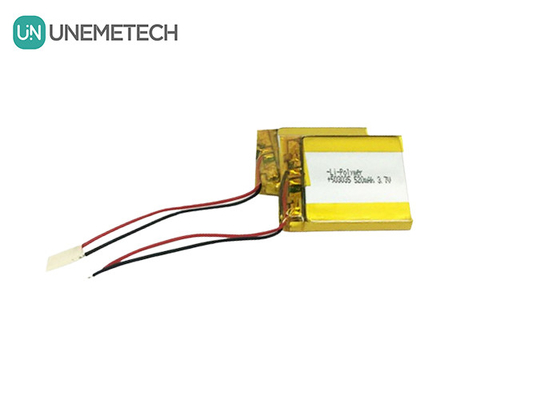 3.7V pin LiPo tùy chỉnh 520mAh pin Lithium Ion Polymer 503035 cho thiết bị đeo