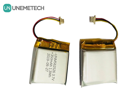 4.2V 350mAh pin Lithium Ion Polymer tùy chỉnh 562526 1.0C xả cho sản phẩm kỹ thuật số