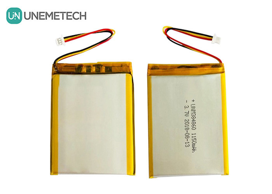 3.7V 1150mAh Silver Lithium Polymer Battery 384860 pin Lipo tùy chỉnh