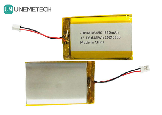 103450 3.7V 1850mAh Pin Lipo sạc lại IEC62133 UN38.3 MSDS Sạc Lithium Polymer được phê duyệt