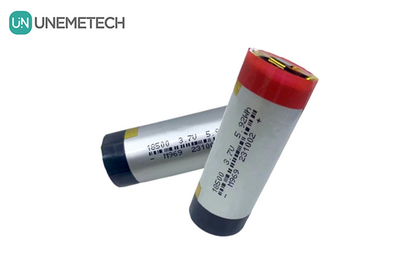 3A pin LiPo hình trụ 3.7V 1600mAh 18500 pin Lithium Polymer cho điện tử tiêu dùng