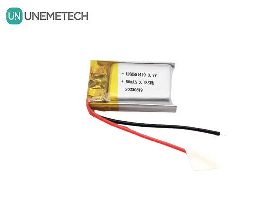 Ultra Small 3.7v 50mah Lipo pin 15C Tốc độ xả cao pin lithium ion 581419