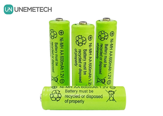 Tuổi thọ chu kỳ dài NiMH AA 1.2V 600mAh Pin sạc AA600 Cho đồ chơi