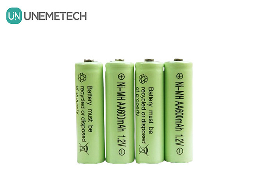 Tuổi thọ chu kỳ dài NiMH AA 1.2V 600mAh Pin sạc AA600 Cho đồ chơi