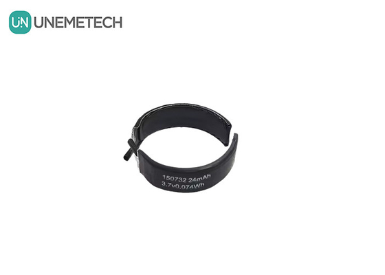 3.7V Curved LiPo Battery 150732 Min Capacity 22mAh Special Shape Lipo Batteries đơn tế bào