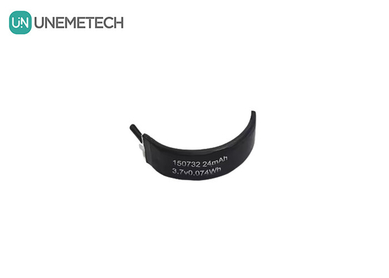 3.7V Curved LiPo Battery 150732 Min Capacity 22mAh Special Shape Lipo Batteries đơn tế bào