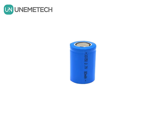3.7V 80mAh Small Li Ion Cylindrical Rechargeable Battery 10150 Cho máy cắt tóc mũi Turbo