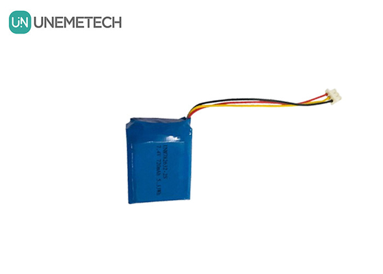 2S 7.4V Li-Polymer Battery Pack 782632 720mAh Custom Lipo Battery Pack