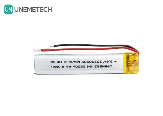 Tùy chỉnh 882194 pin LiPo điện áp cao 4.35V 2500mAh 1 năm bảo hành