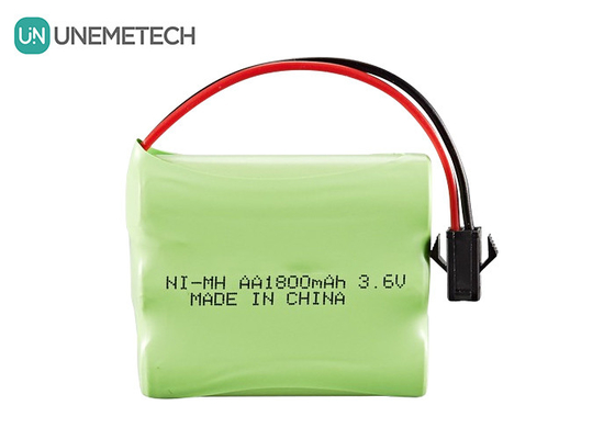 3.6V NiMH pin gói 1800mAh pin AA sạc lại cho xe đồ chơi điều khiển từ xa