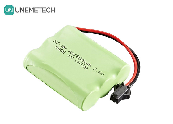 3.6V NiMH pin gói 1800mAh pin AA sạc lại cho xe đồ chơi điều khiển từ xa