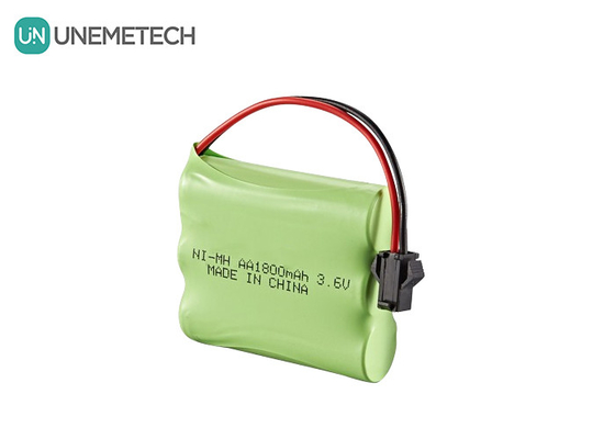 3.6V NiMH pin gói 1800mAh pin AA sạc lại cho xe đồ chơi điều khiển từ xa
