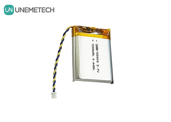 3.7V pin Li Polymer sạc lại 103040 1200 mAh cho thiết bị y tế và đèn LED