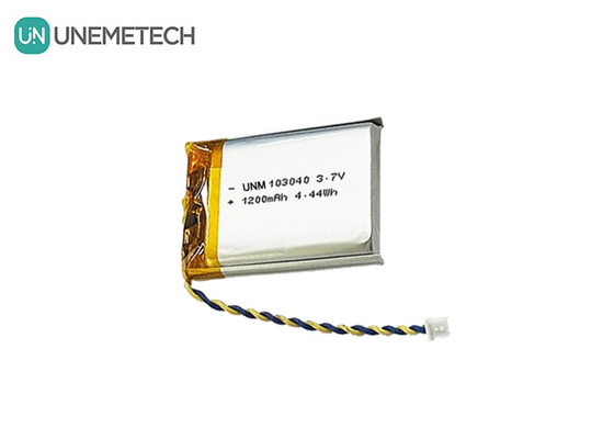 3.7V pin Li Polymer sạc lại 103040 1200 mAh cho thiết bị y tế và đèn LED