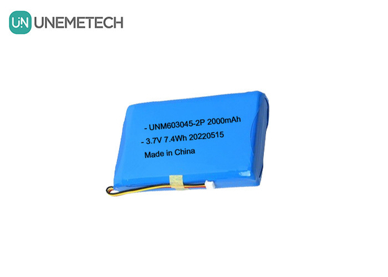 Bộ pin Lithium Polymer dung lượng lớn 603045 2P 3.7V 2000mAh Smart Door Lock