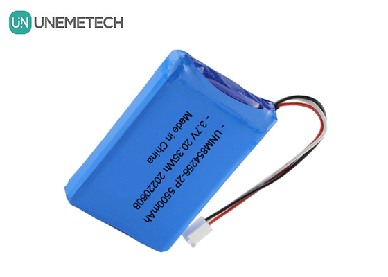 3.7V Li Poly pin sạc lại 854256 2P 5500mAh pin thiết bị công nghiệp