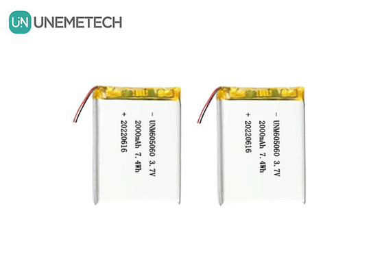 UNEMETECH 605060 2000mAh pin Lithium Polymer 3.7V Công cụ làm đẹp pin sạc