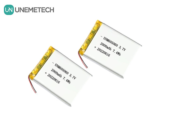 UNEMETECH 605060 2000mAh pin Lithium Polymer 3.7V Công cụ làm đẹp pin sạc