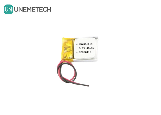 Pin Lithium Polymer siêu mỏng 401215 3.7V 45mAh pin Li Po cho GPS Tracker