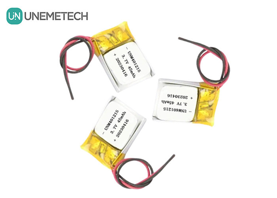 Pin Lithium Polymer siêu mỏng 401215 3.7V 45mAh pin Li Po cho GPS Tracker