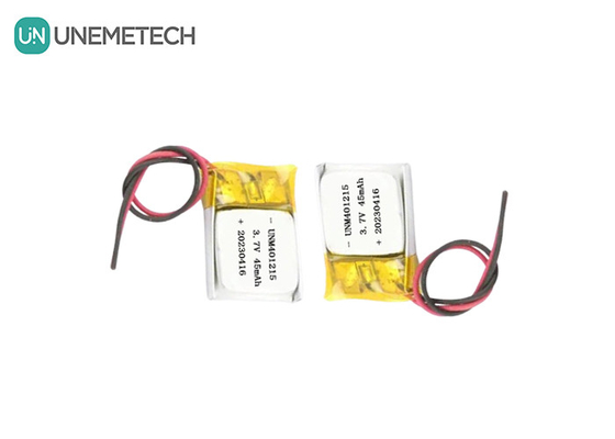 Pin Lithium Polymer siêu mỏng 401215 3.7V 45mAh pin Li Po cho GPS Tracker