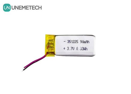 351225 Pin Li-ion Polymer 3.7V 90mAh Pin Lithium Polymer siêu mỏng có thể sạc lại