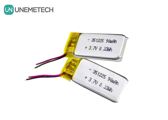 351225 Pin Li-ion Polymer 3.7V 90mAh Pin Lithium Polymer siêu mỏng có thể sạc lại