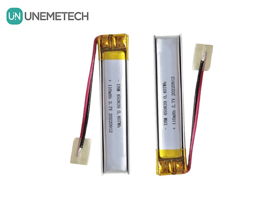 Thiết kế chính xác 3.7V 110mAh LiPo pin Lithium polymer pin sạc 450839