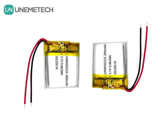 3.7V pin lithium polymer ion sạc 502225 260mAh cho cảm biến không dây