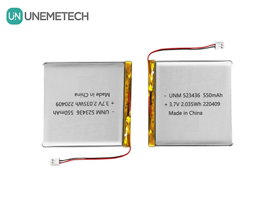 Pin Lithium-ion Polymer 3.7V 550mAh 523436 Pin Lithium-ion có thể sạc lại cho GPS Tracker