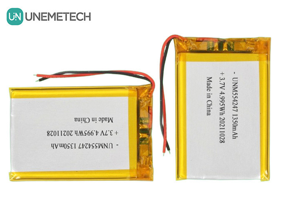 3.7V 1350mAh Bộ pin Li-ion Polymer sạc lại 554247 cho Mini Drone