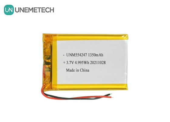 3.7V 1350mAh Bộ pin Li-ion Polymer sạc lại 554247 cho Mini Drone