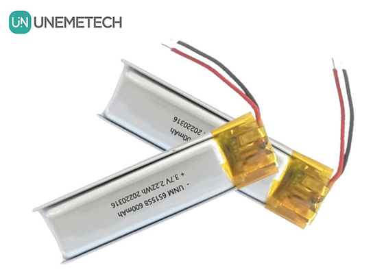 Nhà cung cấp pin làm đẹp &amp; trang điểm 600mAh 3.7V pin Lipo 651558 cho loại bỏ tóc