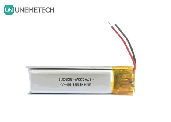 Nhà cung cấp pin làm đẹp &amp; trang điểm 600mAh 3.7V pin Lipo 651558 cho loại bỏ tóc