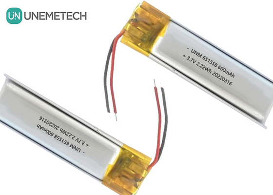 Nhà cung cấp pin làm đẹp &amp; trang điểm 600mAh 3.7V pin Lipo 651558 cho loại bỏ tóc