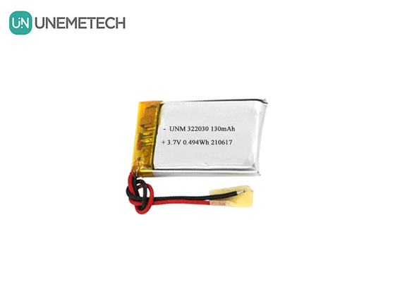 322030 Ứng dụng sạc pin Li Polymer 3.7V 130mAh Lipo cho máy theo dõi thể dục