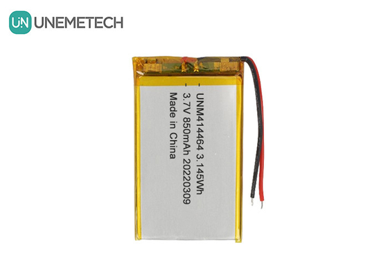 3.7V 850mAh pin LiPo sạc lại 414464 pin pouch cho đèn bàn