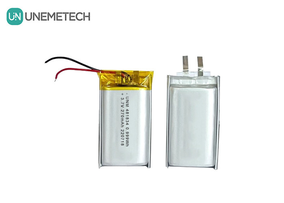 Pin Lithium Ion Polymer chu kỳ sâu có thể sạc lại 3.7V 270mAh 481834 Cho kính thông minh