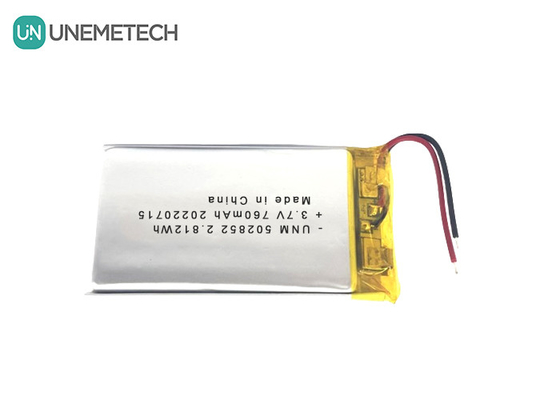 3.7V 760mAh Lithium-ion Polymer Rechargeable Battery 502852 cho đèn LED