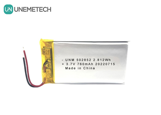 3.7V 760mAh Lithium-ion Polymer Rechargeable Battery 502852 cho đèn LED