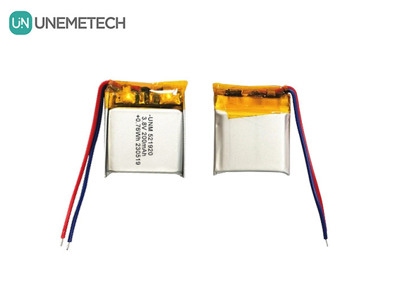 Pin Lithium Polymer cao áp 3.8V 200mAh 521920 cho đồng hồ thông minh