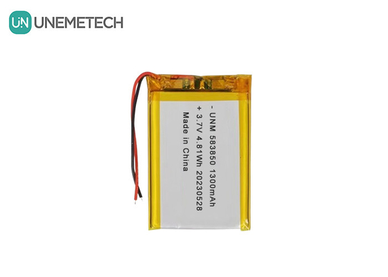 3.7V 1300mAh pin Lithium Ion Polymer chuẩn 583850 cho các sản phẩm điện tử