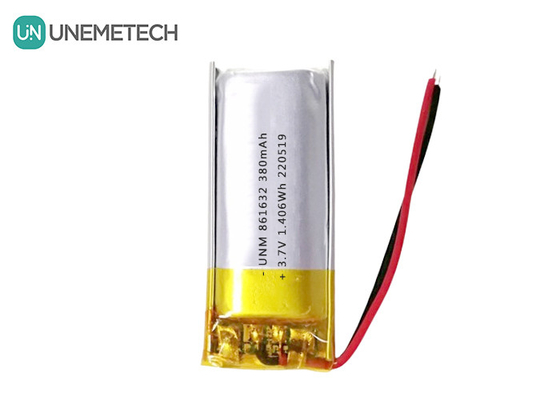 Pin LiPo 1S 3.7V 380mAh Pin Li-polymer sạc lại 861632 cho đèn bàn