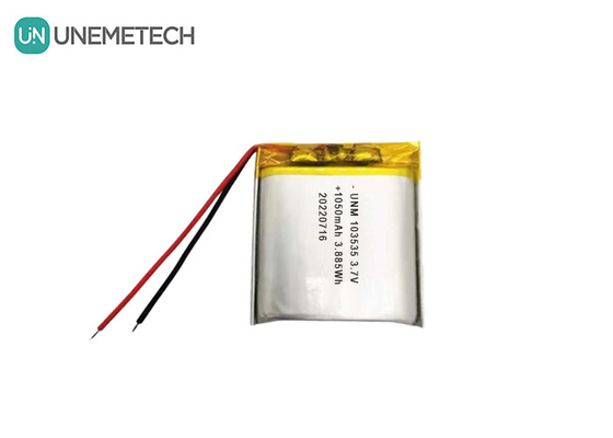 3.7V 1050mAh Thiết kế nhỏ gọn tùy chỉnh pin Lipo 103535 Cho máy chiếu nhỏ