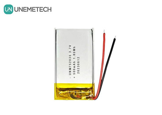 3.7V 500mAh 752035 pin Lithium Polymer tiên tiến cho điều khiển từ xa