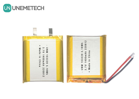 3.7V 1400mAh pin Lithium-Ion Polymer hiệu suất cao 103339 Cho xe đồ chơi