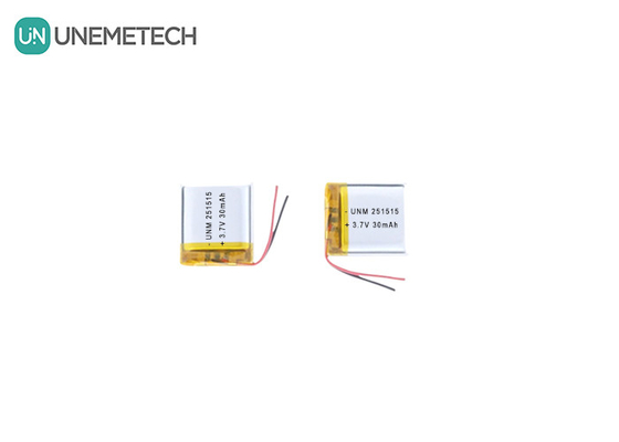 3.7V 30mAh 251515 Pin Lipo nhỏ và nhẹ cho nhiệt kế điện tử nhỏ