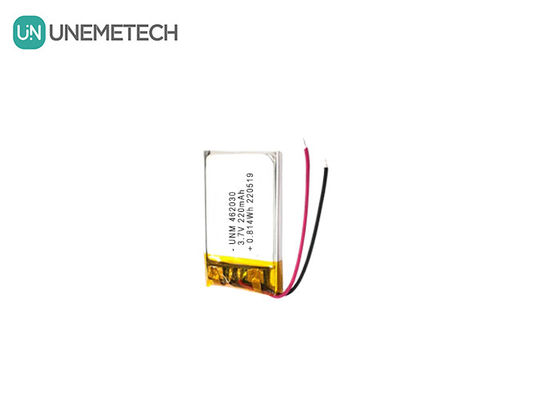 3.7V 220mAh 462030 Chứng chỉ pin Lithium Polymer sạc lại cho đèn LED