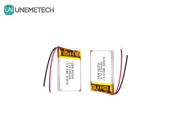 3.7V 220mAh 462030 Chứng chỉ pin Lithium Polymer sạc lại cho đèn LED